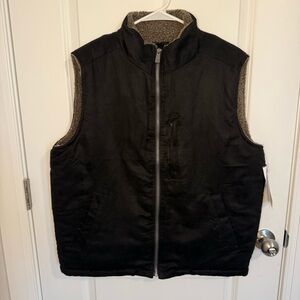 Rainforest Micro Suede Sherpa‎ Lined Black And Brown Men’s Size Medium NWT $129